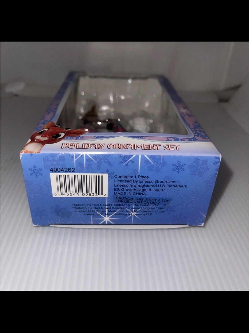 Rudolph The Red Nosed Reindeer Miniature Holiday Ornament Set Christmas 1992 - Picture 3 of 3